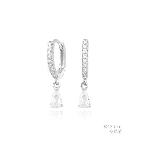 152127 Pendientes de Plata de Ley y circonita