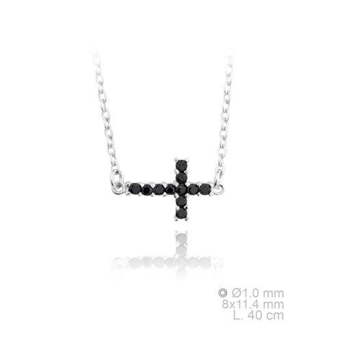 171055 Gargantilla de Plata de Ley y circonitas