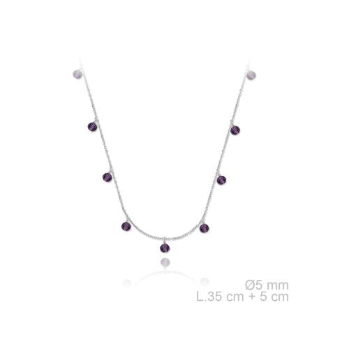 174638 Gargantilla de Plata de Ley circonita