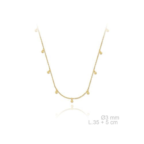 175011 Gargantilla de Plata de Ley lisa