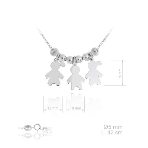 420118 Gargantilla de Plata de Ley lisa