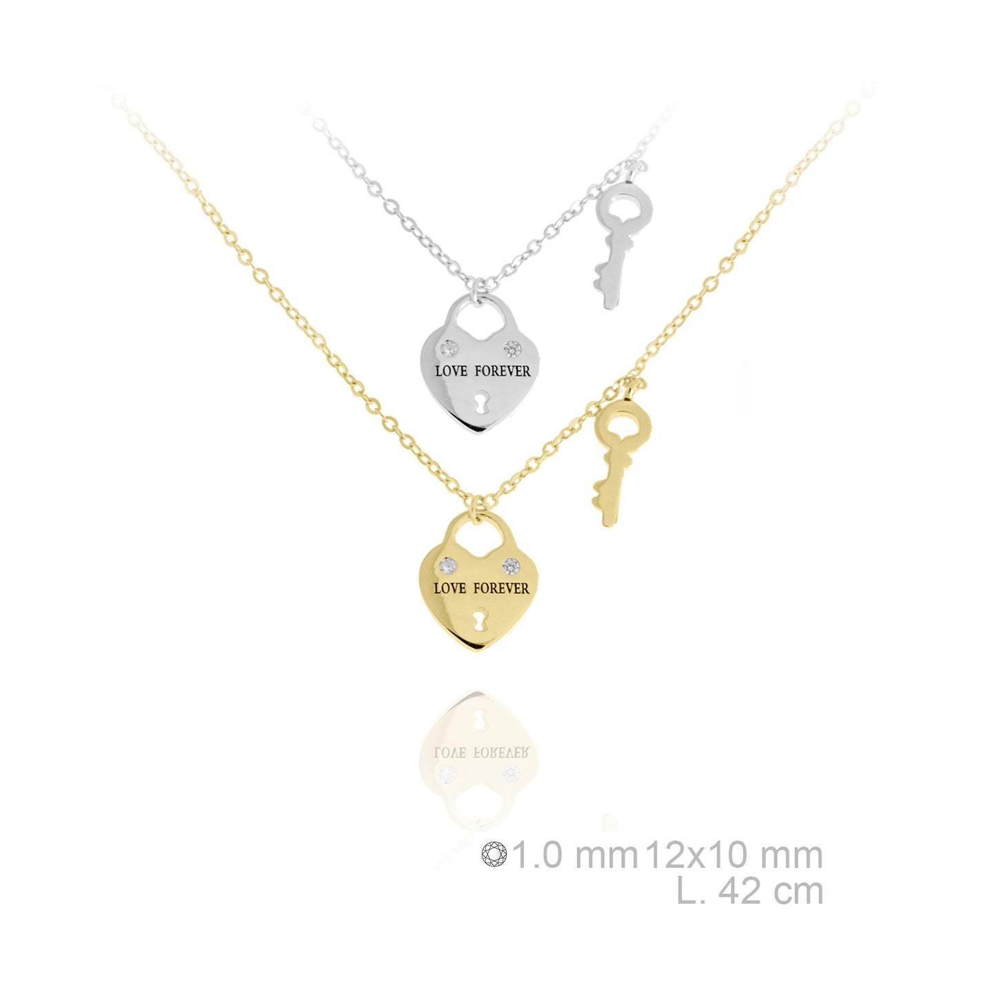 Gargantilla de Plata de Ley y circonitas