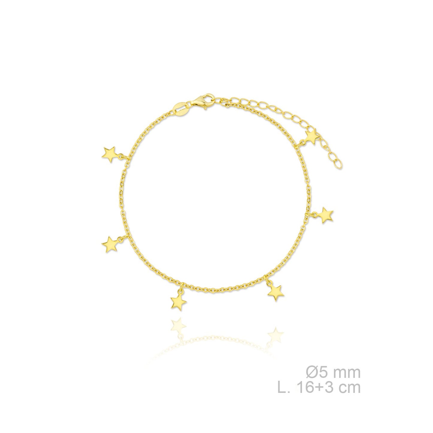 Pulsera de Plata de Ley lisa