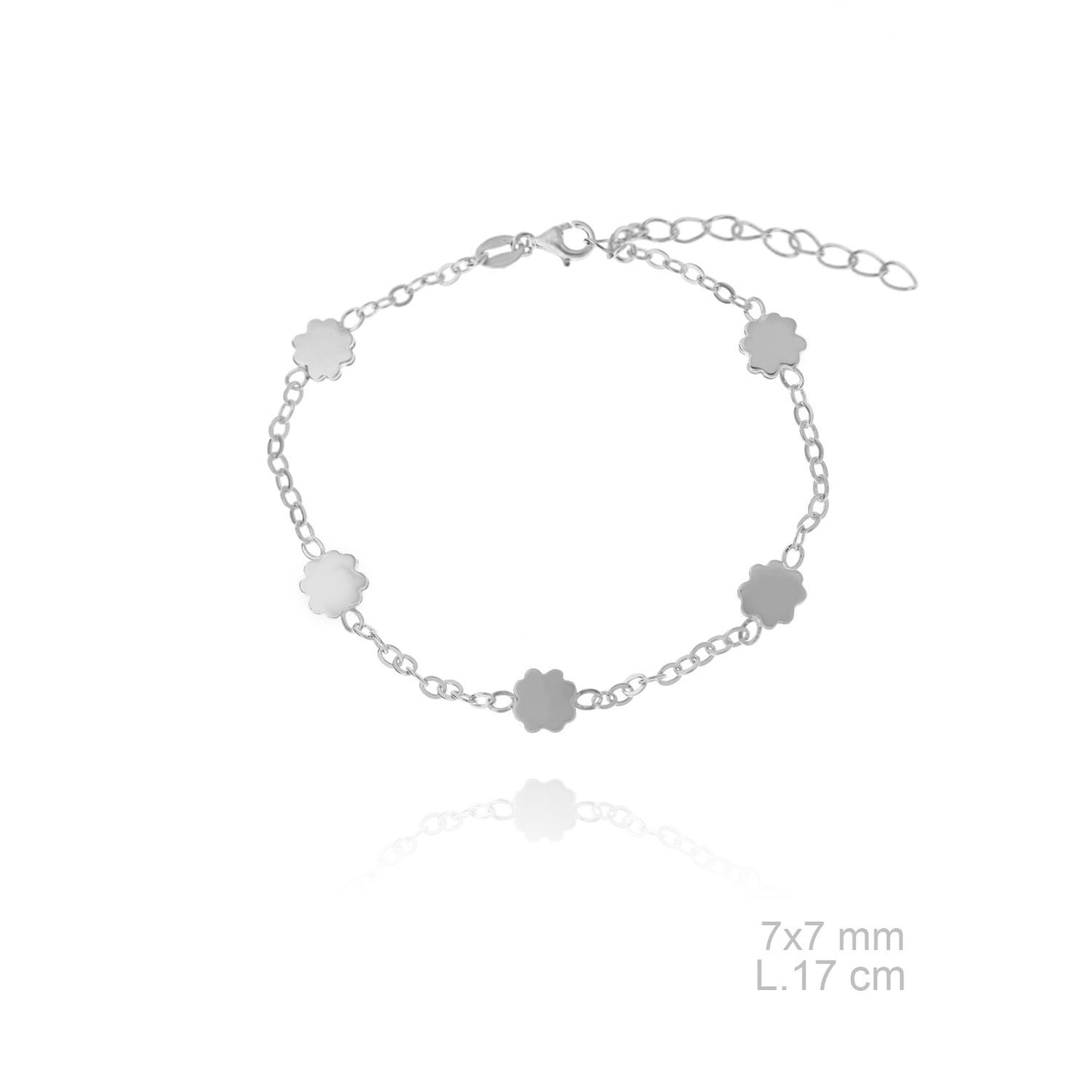 Pulsera de Plata de Ley lisa