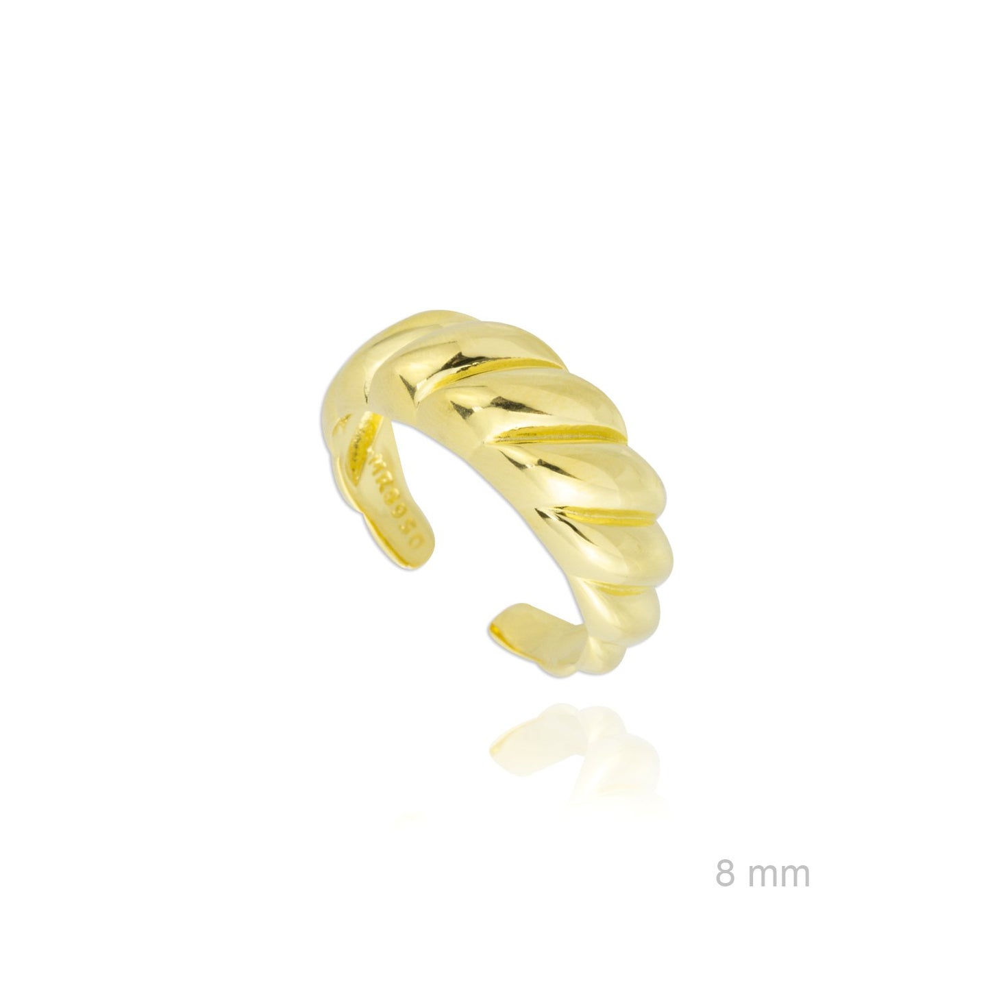 Sortija de Plata de Ley lisa