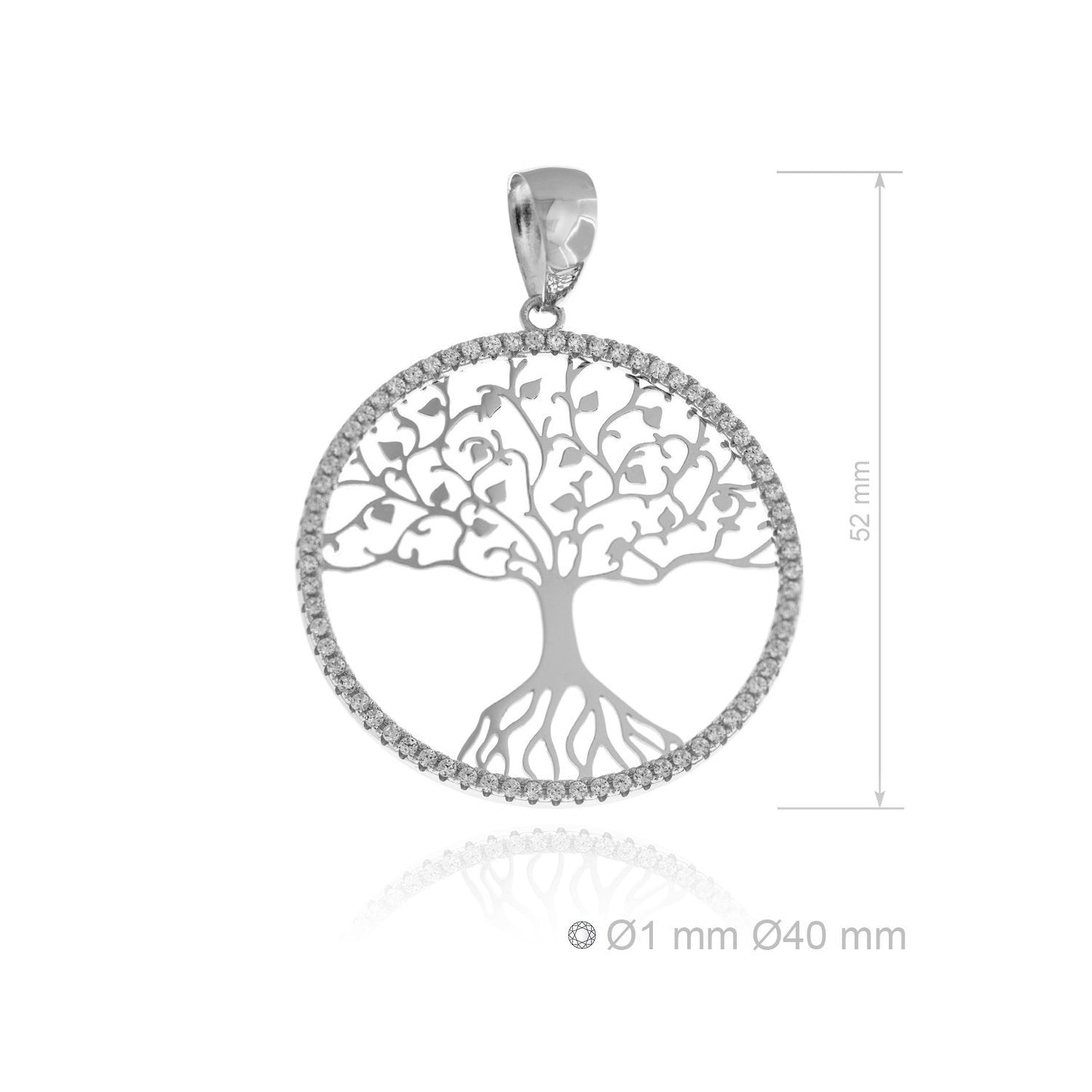 Colgante de Plata de Ley y circonitas