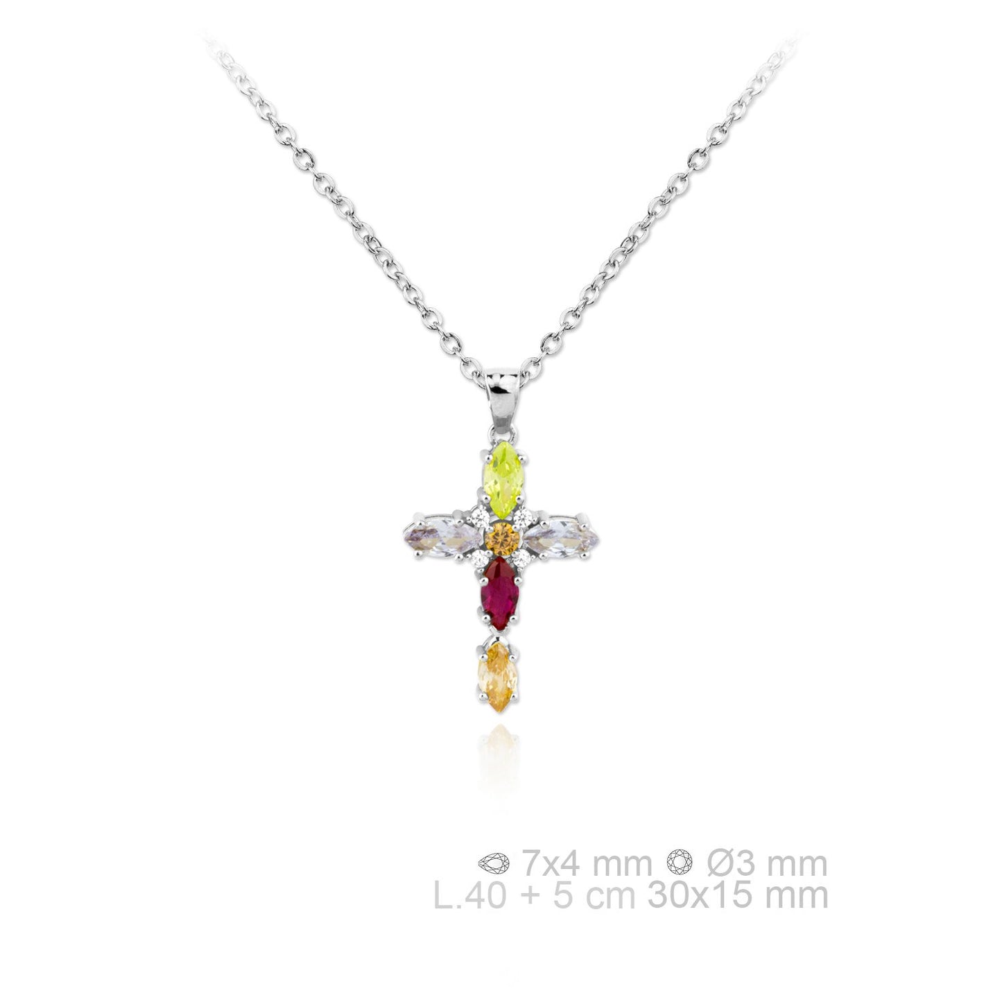 Gargantilla de Plata de Ley y circonitas