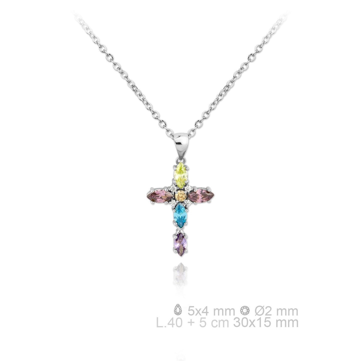 Gargantilla de Plata de Ley y circonitas