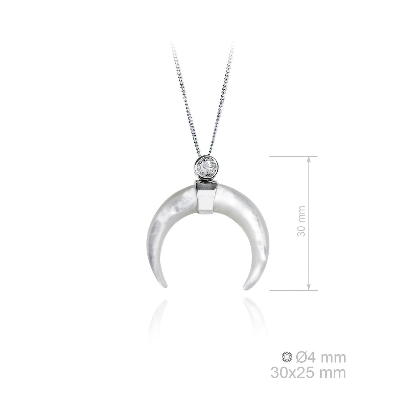 Gargantilla de Plata de Ley y nácar