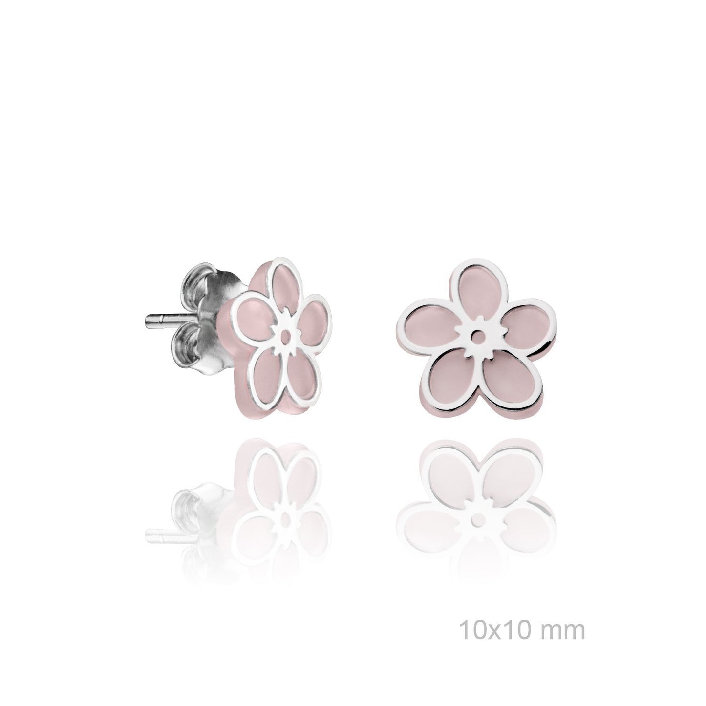 Pendientes de Plata de Ley perla