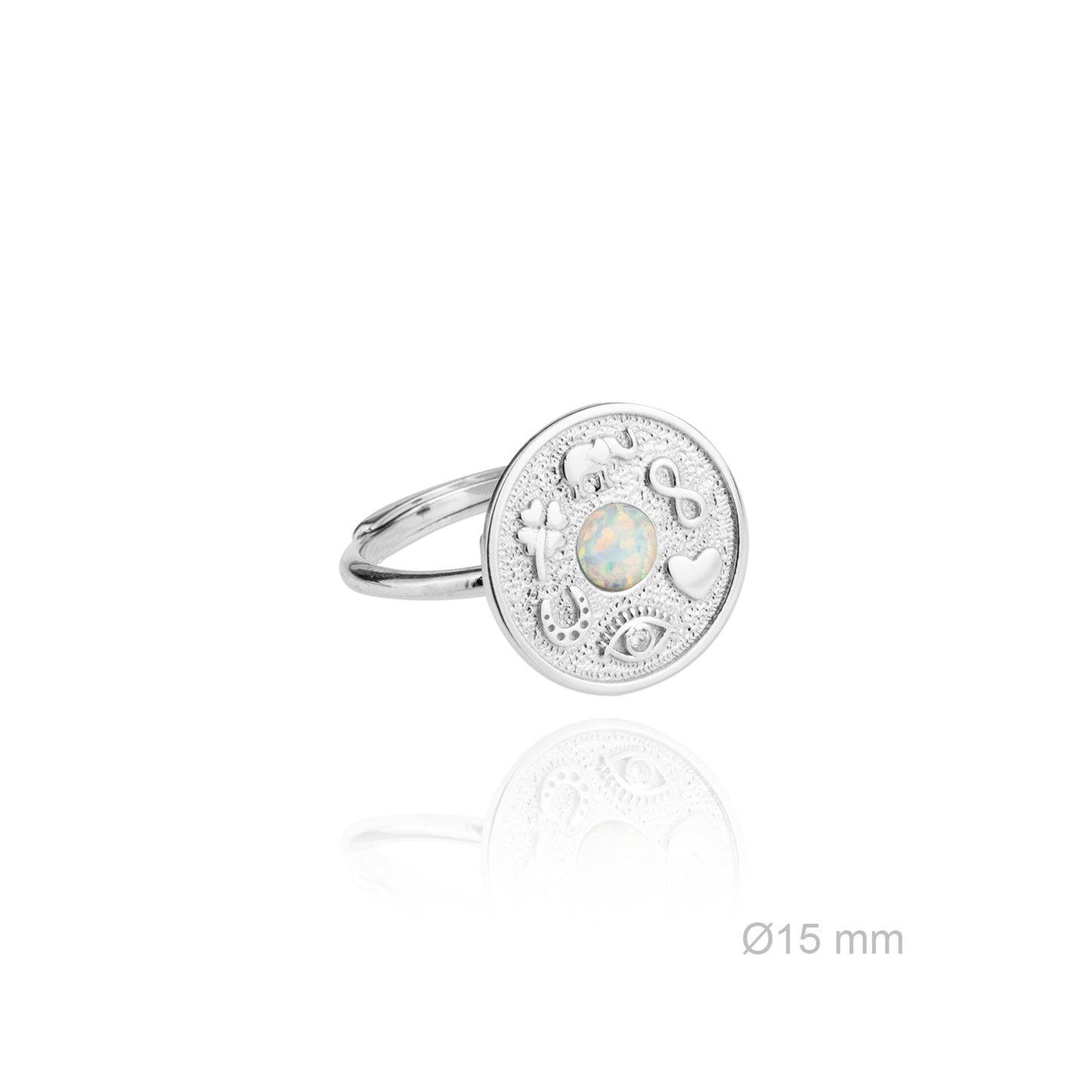 Sortija de Plata de Ley perla