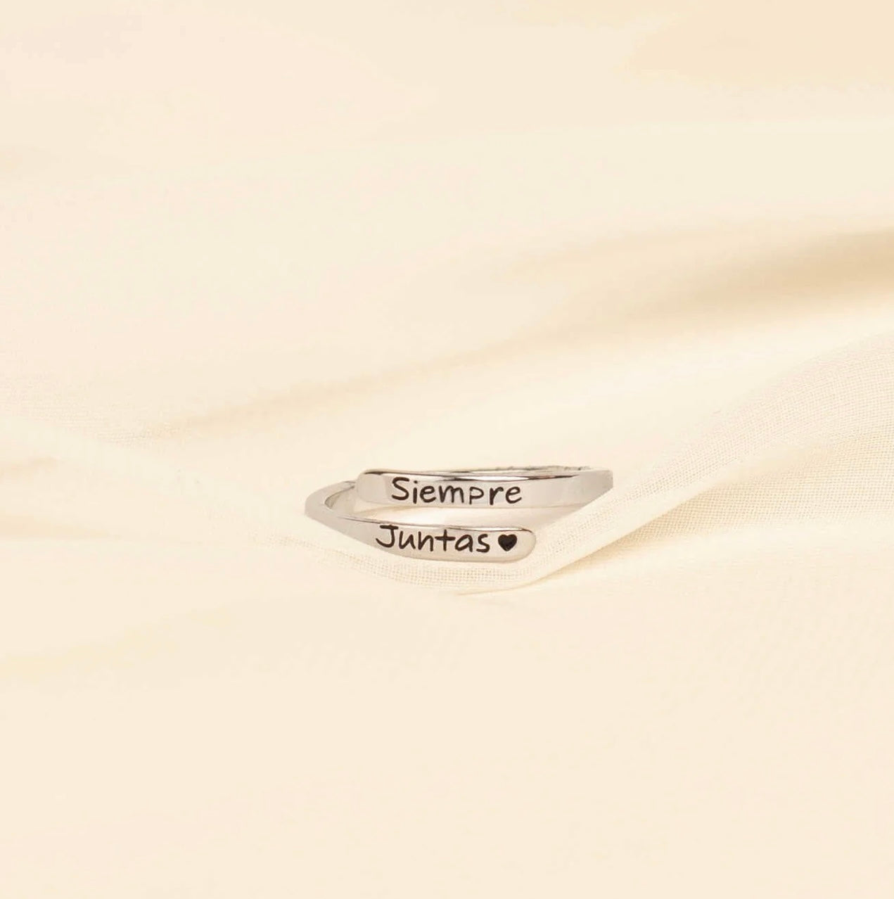 2 Anillos `Siempre Juntas´ Ajustable