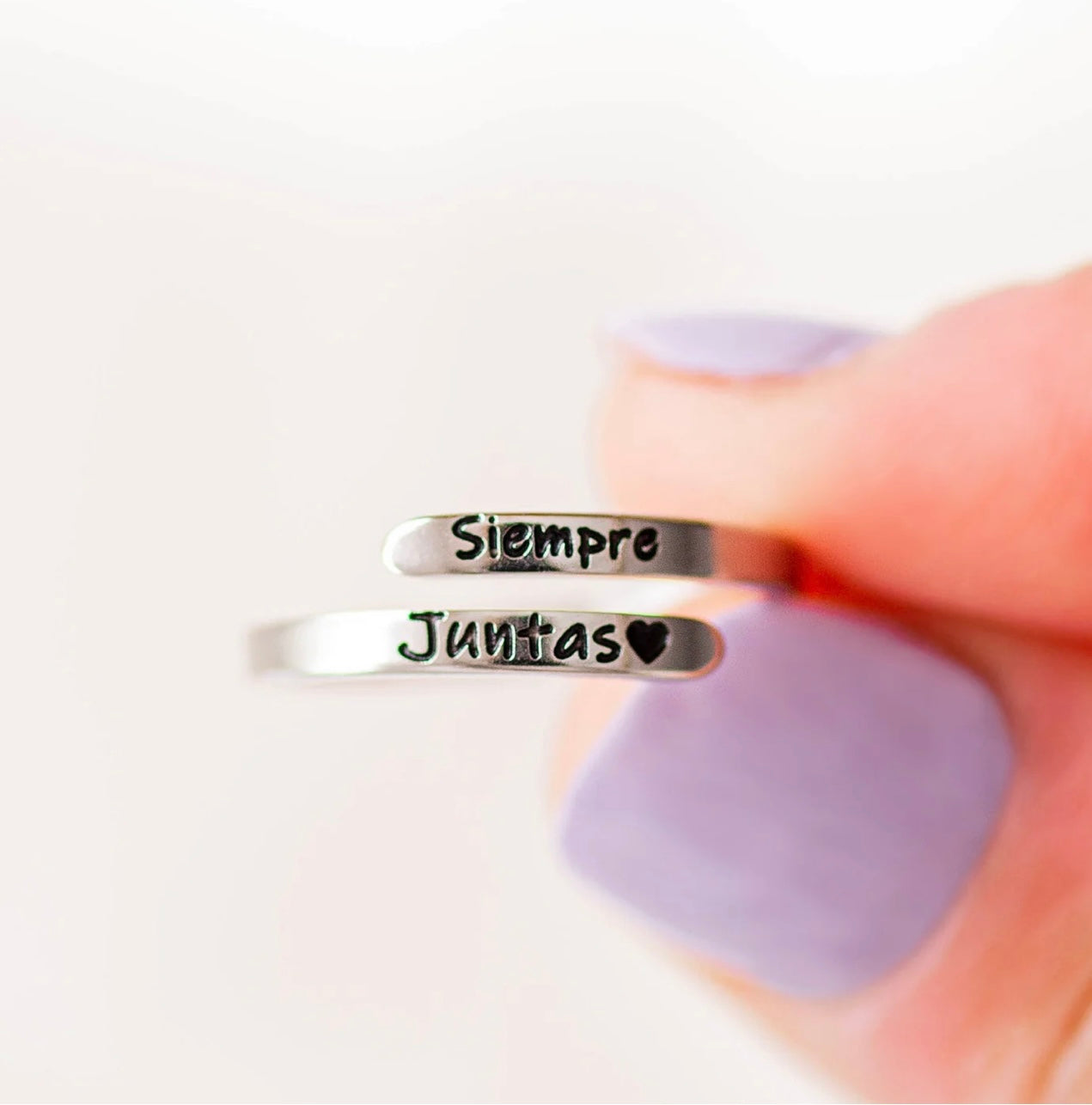 2 Anillos `Siempre Juntas´ Ajustable