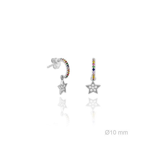 151609 Pendientes de Plata de Ley y circonita