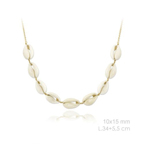 174848 Gargantilla de Plata de Ley y nácar