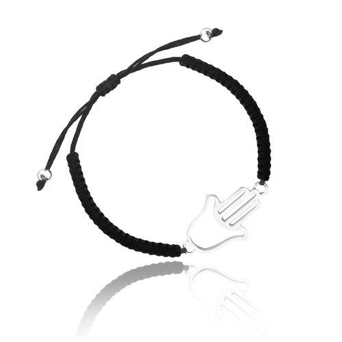 196079 Pulsera de Plata de Ley y macramé