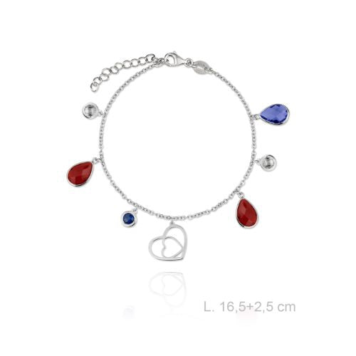 710043 Pulsera de Plata de Ley con circonitas