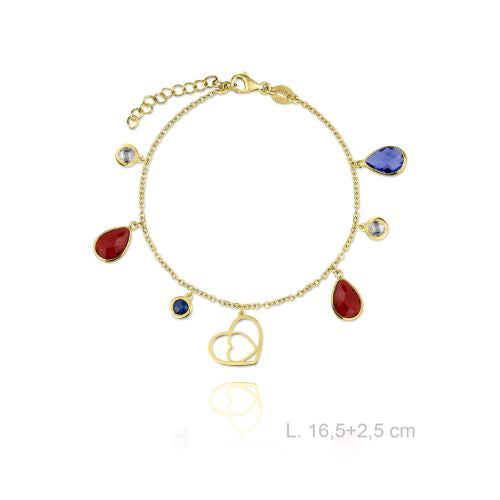 710054 Pulsera de Plata de Ley con circonitas perla