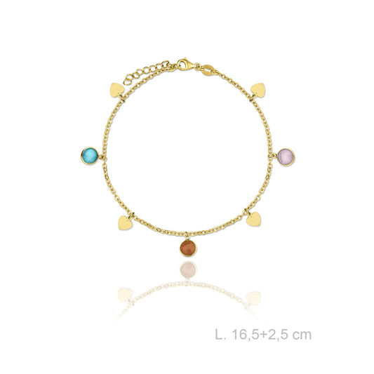 Pulsera de plata de ley con perlas