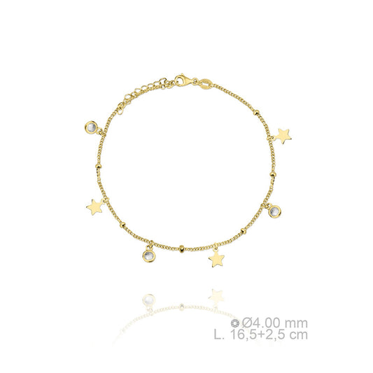 Pulsera de Plata de Ley y circonita