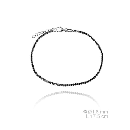 Pulsera de Plata de Ley y circonita