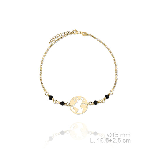 Pulsera de plata de ley con perlas