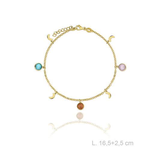 Pulsera de plata de ley con perlas