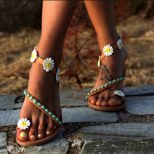 Sandalias de flores - Las rebajas terminan esta noche